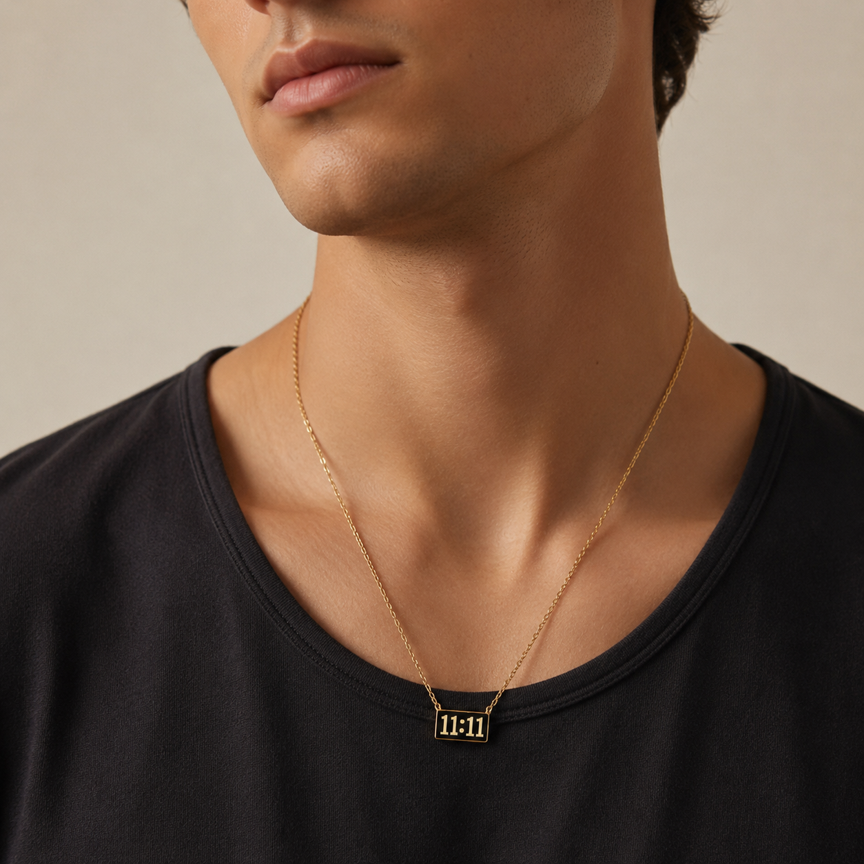 11:11 Plate Necklace