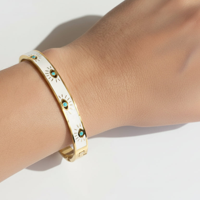 Thea Evil Eye Bangle