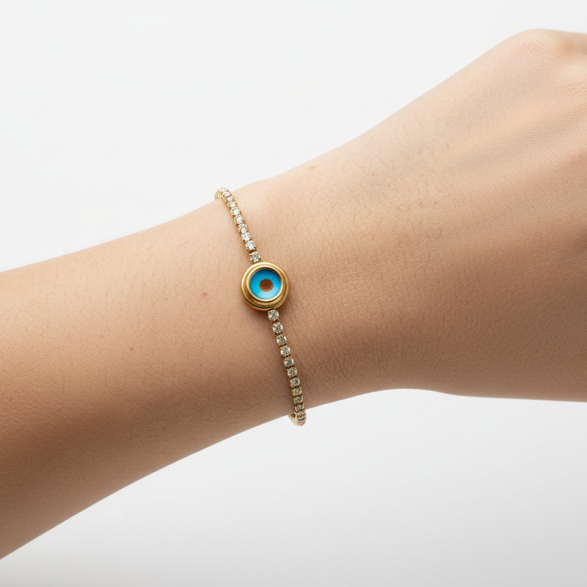 Melina Evil Eye Tennis Bracelet