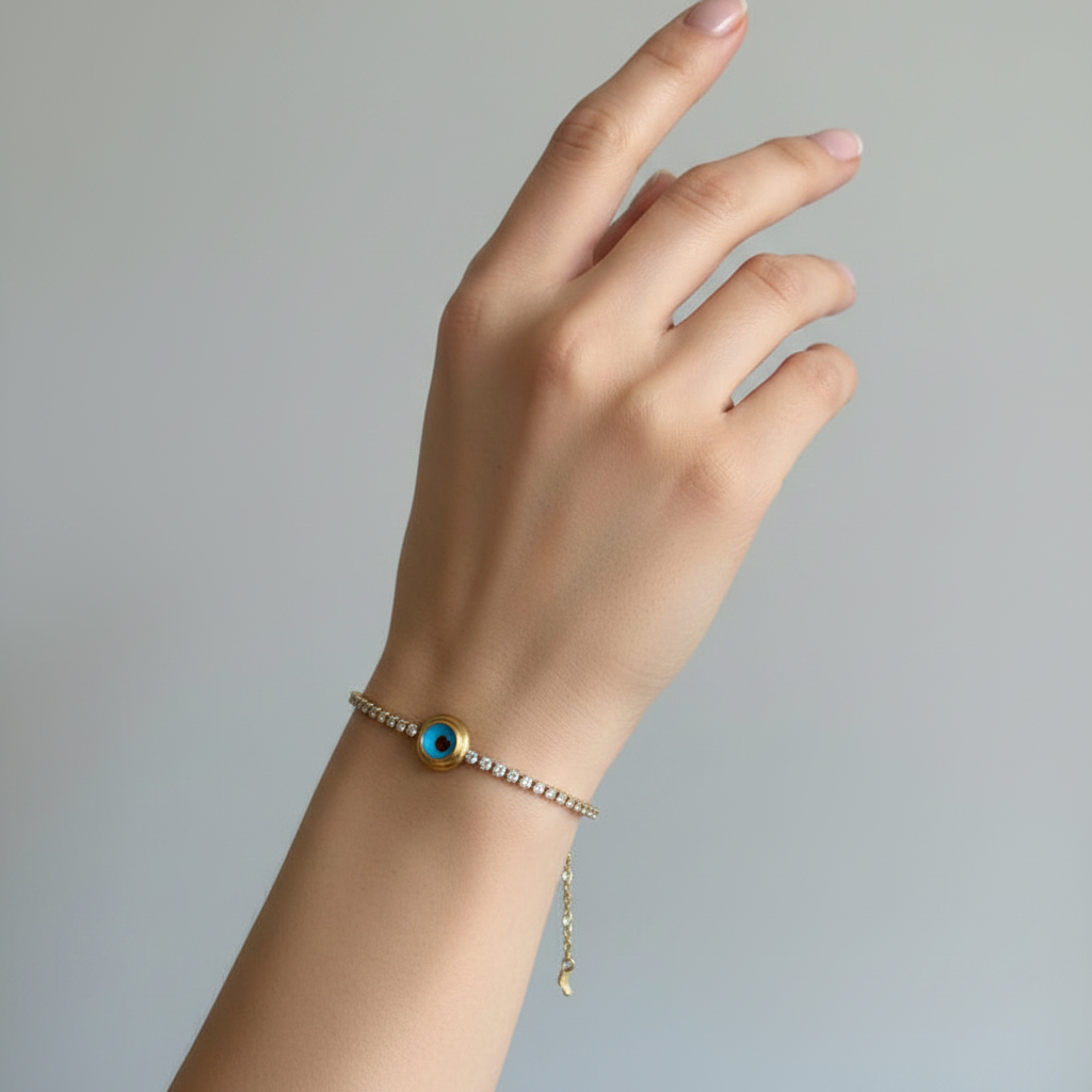 Melina Evil Eye Tennis Bracelet