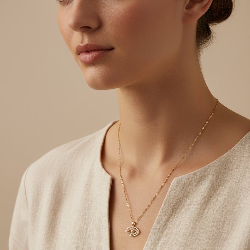 Perla Evil Eye Necklace