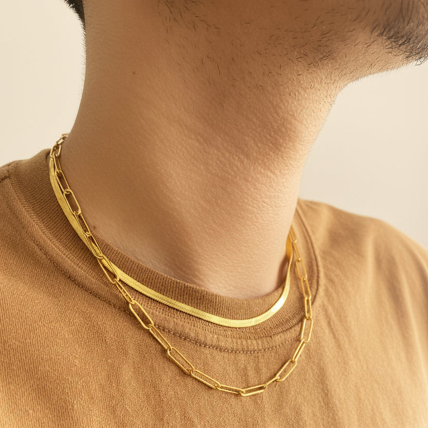 Peyton Paper Clip Necklace