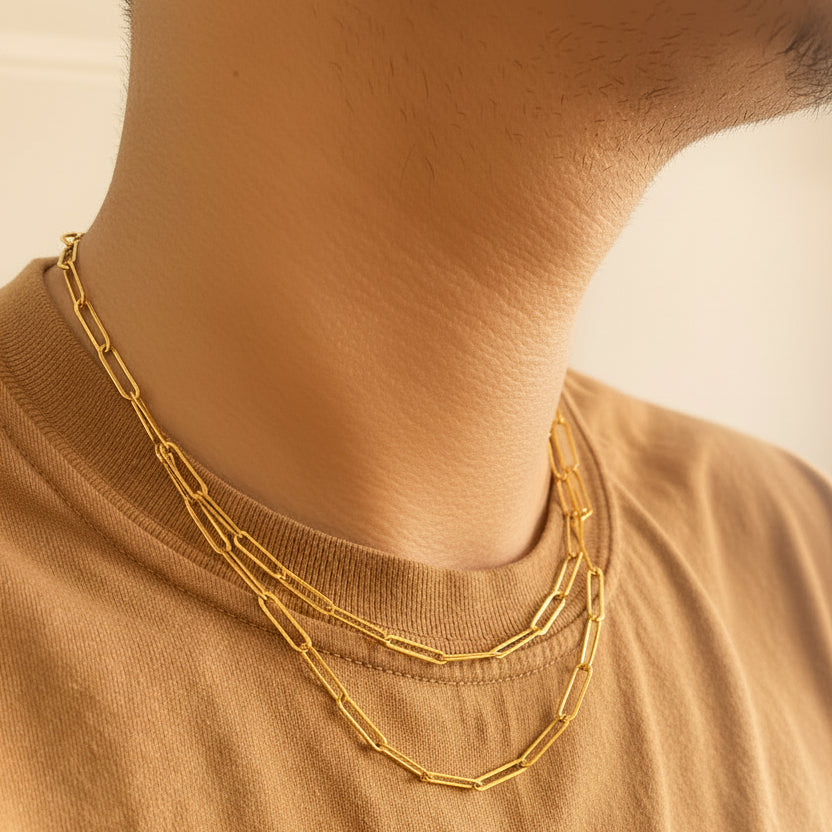 Peyton Paper Clip Necklace