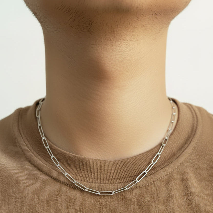 Peyton Paper Clip Necklace